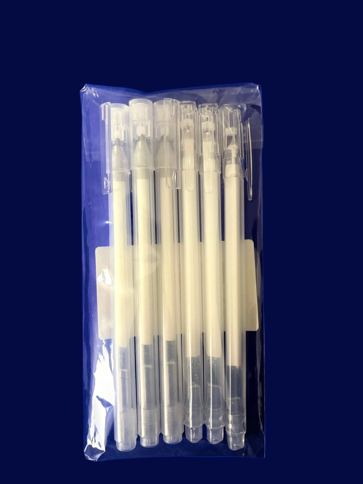 6 stylos gel blanc