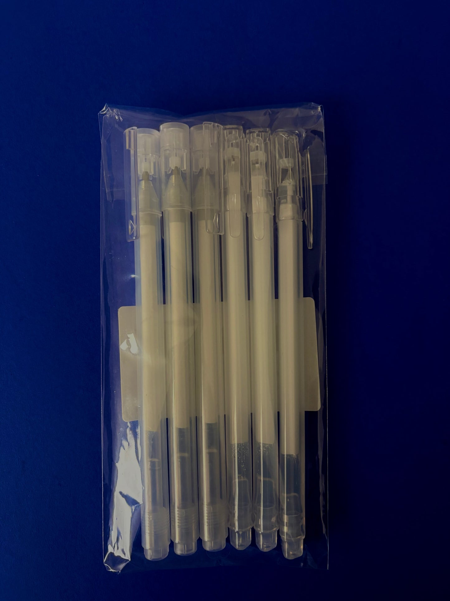 Pack : 6 stylo à gel blanc