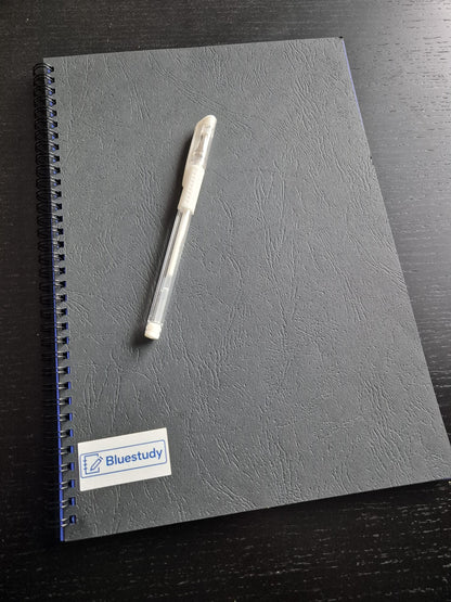 Cahier Blueprint premium, pack de stylos inclus
